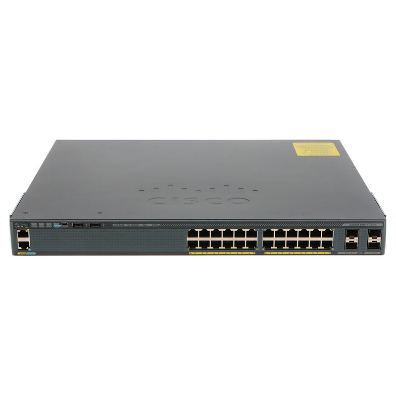 REFURBISHED - CISCO CATALYST - WS-C2960X-24PS-L - 24X 10/100/1000 ETHERNET PoE+ PORTS - SWITCH - NETWORKING