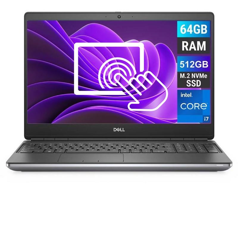REFURBISHED - DELL PRECISION 7560 - I7 11TH GEN - 64GB DDR4 - 2 X 512GB NVME - NVIDIA RTX A4000 - 15.6INCH - TOUCH SCREEN - AUTOCAD WORKSTATION - LAPTOP