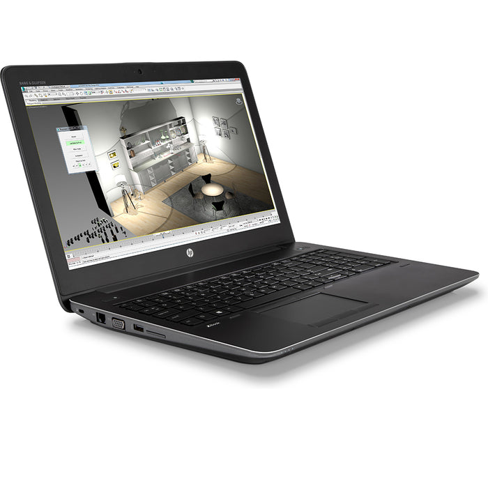 REFURBISHED - HP ZBOOK 15 G4 - I7 7700HQ - 32GB DDR4 - 256GB SSD - 4GB NVIDIA QUADRO M1200 - 15.6 INCH - LAPTOP - AUTOCAD WORKSTATION