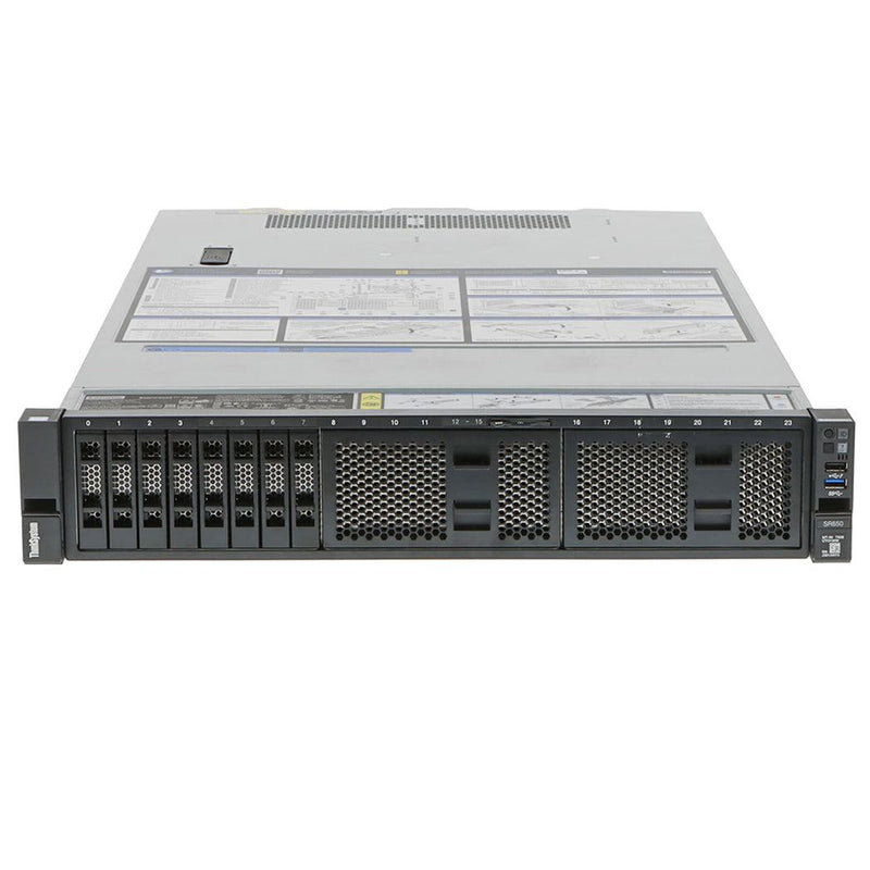 REFURBISHED - LENOVO THINKSYSTEM SR650-7X06 - 2 X INTEL XEON GOLD 5120 - 14 CORE CPU - 256GB RAM - SERVER