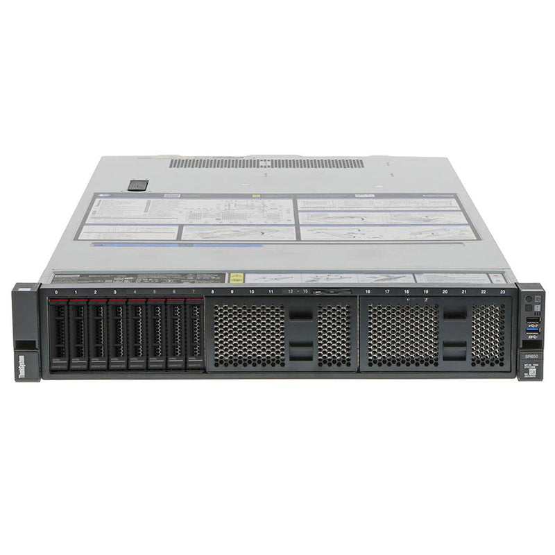 REFURBISHED - LENOVO THINKSYSTEM SR650-7X06 - 2 X INTEL XEON GOLD 5218 - 16 CORE CPU - 128GB RAM - 7TB STORAGE - SERVER