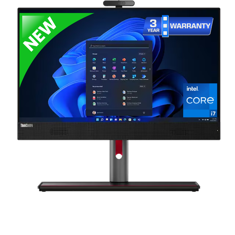 NEW - LENOVO THINKCENTRE M90A GEN 5 - I7 14TH GEN - 16GB DDR4 - 1TB NVME - 23.8 INCH - ALL IN ONE