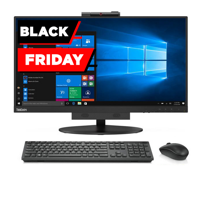 REFURBISHED - LENOVO THINKCENTRE TIO24 GEN4 + M900 - MINI PC - I5 6500T - 8GB DDR4 - 256GB M.2 SSD - 24 INCH - LED - COMPUTER