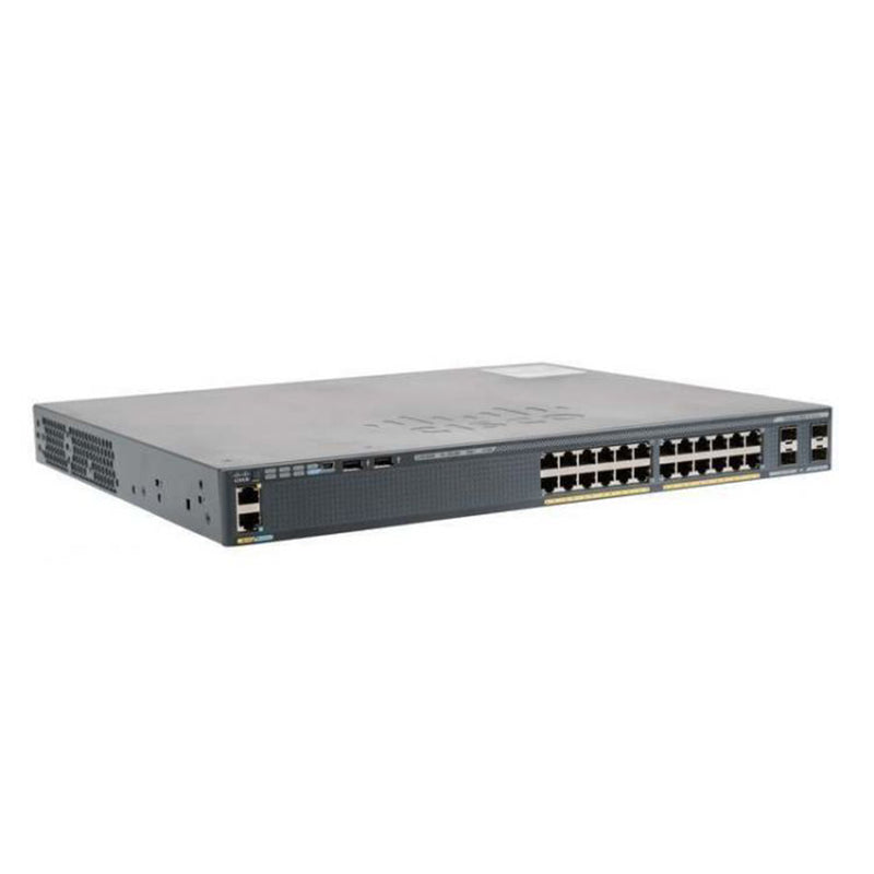 REFURBISHED - CISCO CATALYST - WS-C2960X-24PS-L - VOL 1 - 24X 10/100/1000 ETHERNET PoE+ PORTS - SWITCH - NETWORKING